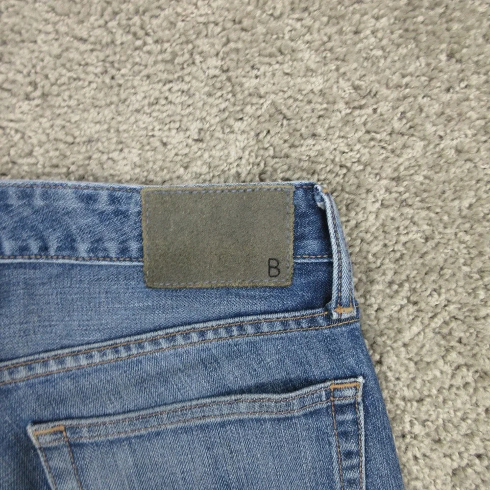 Bonobos Jeans Mens 31x30 Blue Slim Straight Faded Whisker Stretch Denim Pants